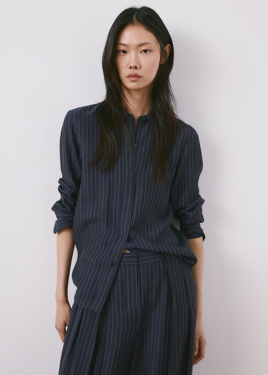 Mango trousers beli in navy - Image 4