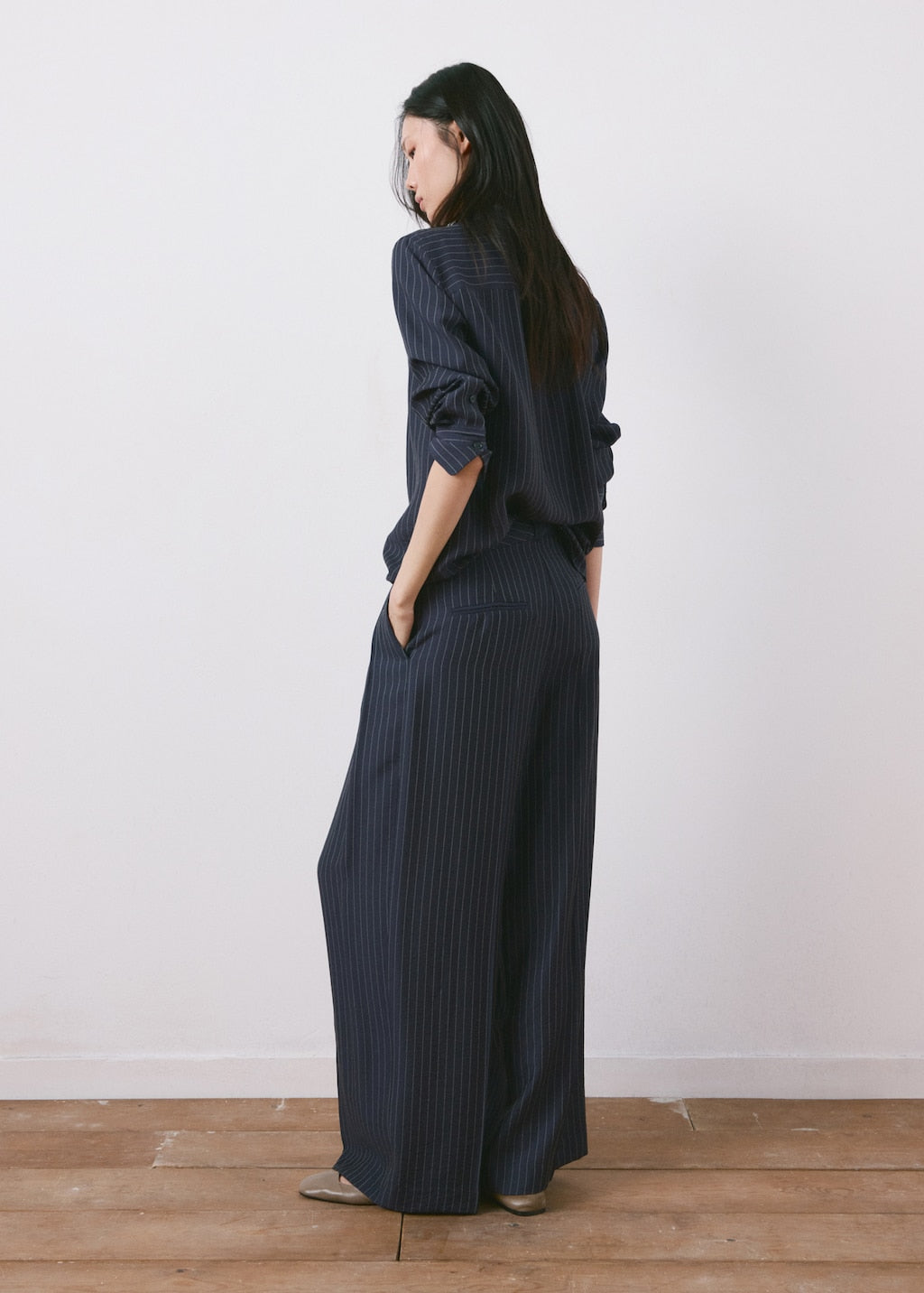 Mango trousers beli in navy - Image 6