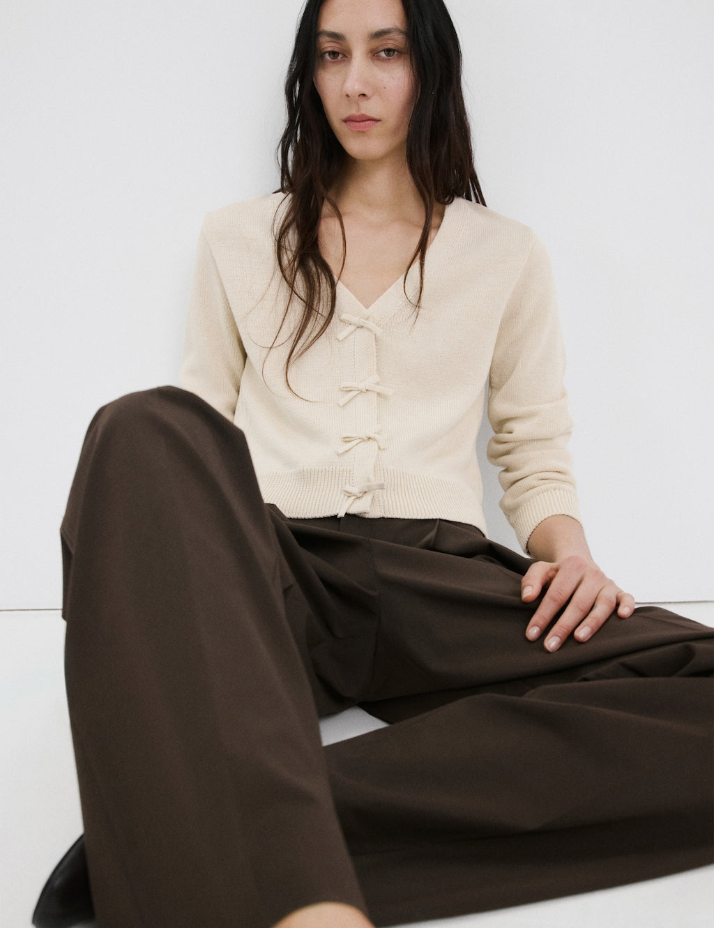 Mango cardigan frivoli in raw - Image 1