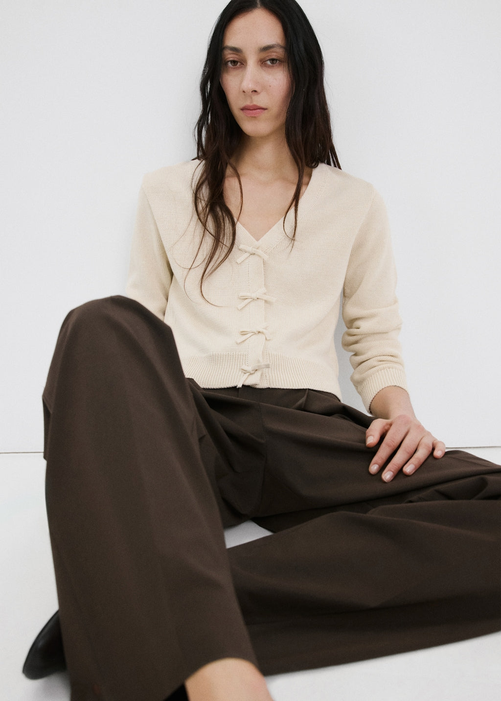 Mango cardigan frivoli in raw - Image 1