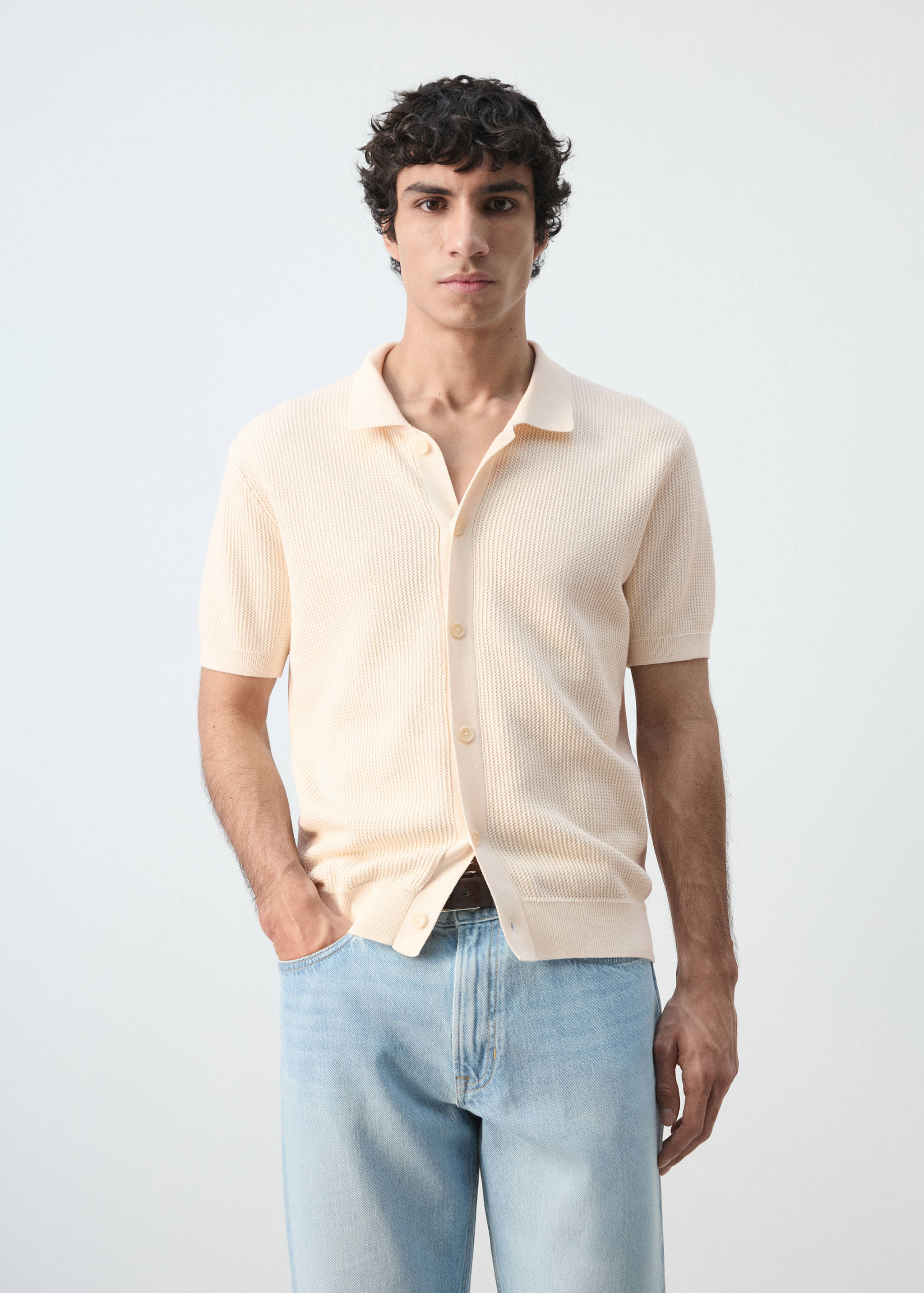 Mango shirt salas in off white-002