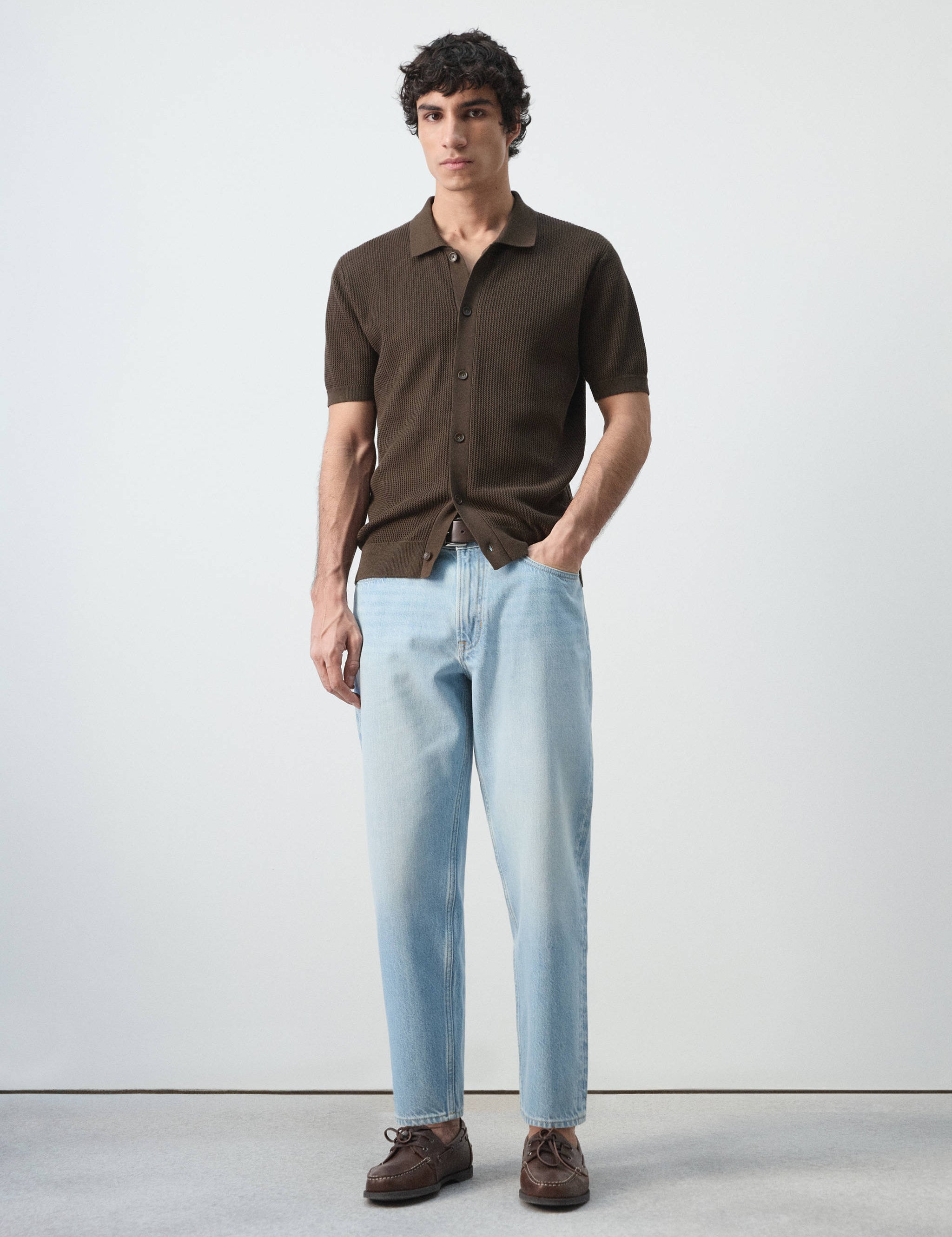 Mango shirt salas in chocolate-001