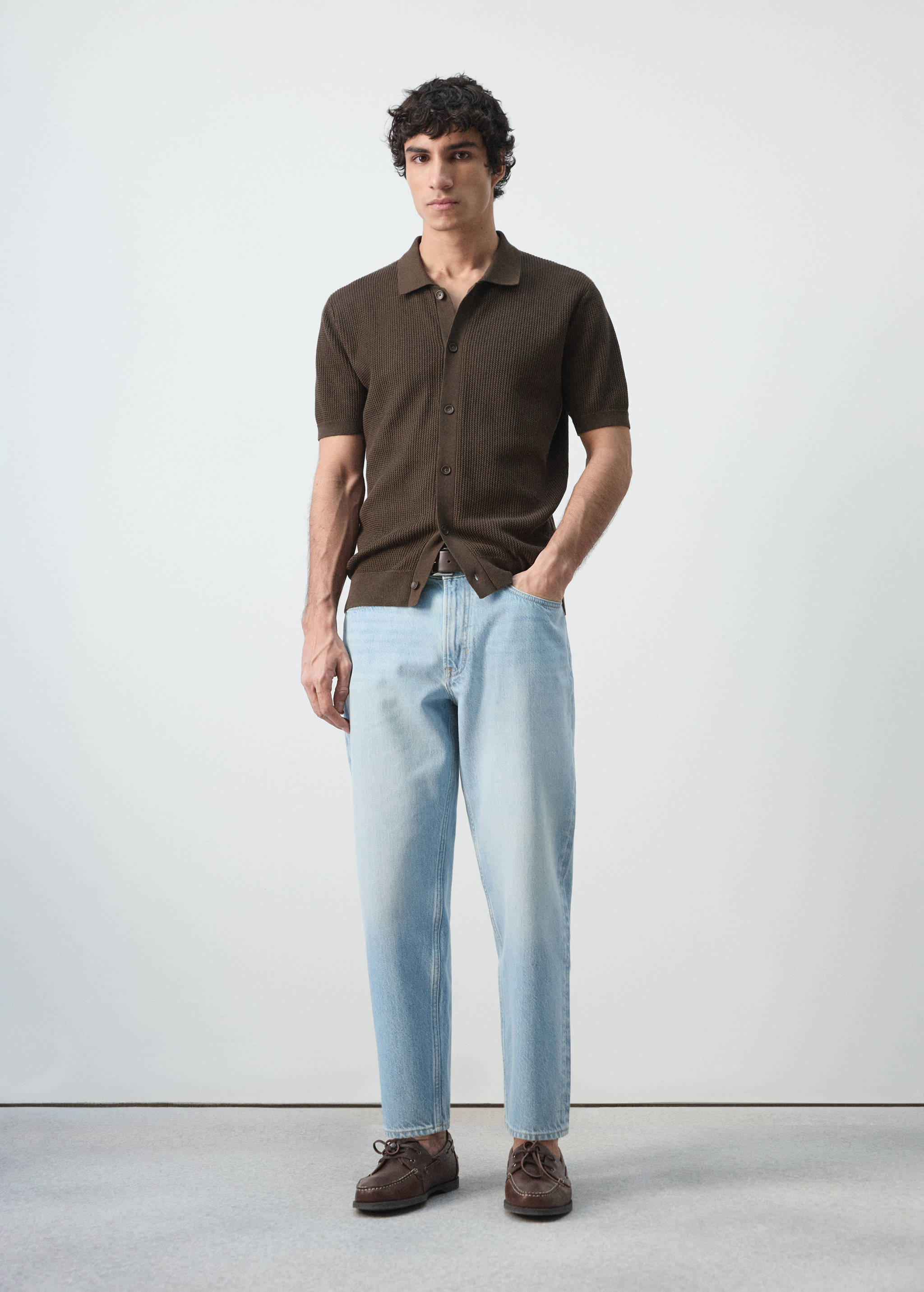 Mango shirt salas in chocolate-001
