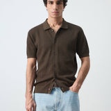 Mango shirt salas in chocolate-002