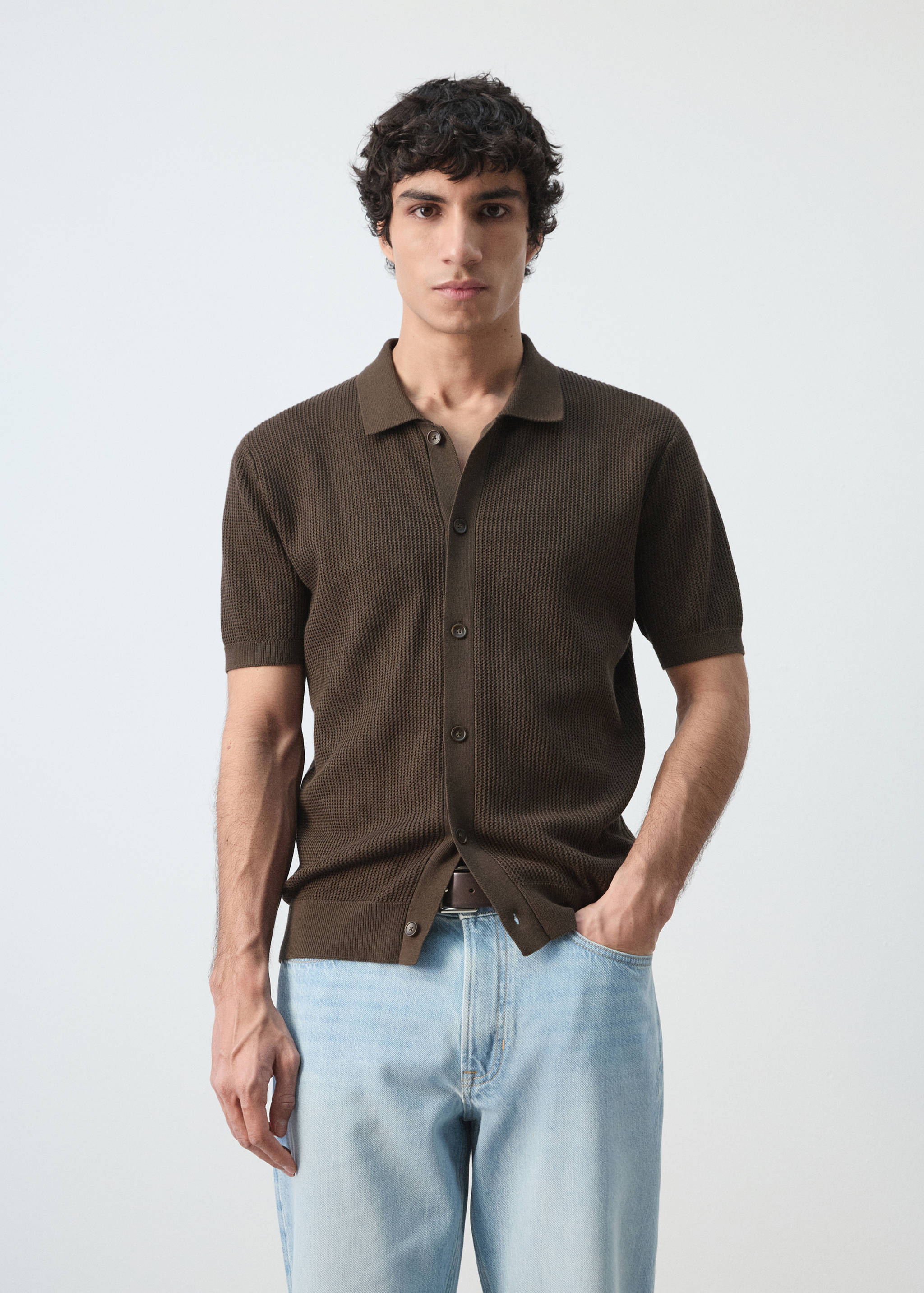 Mango shirt salas in chocolate-002