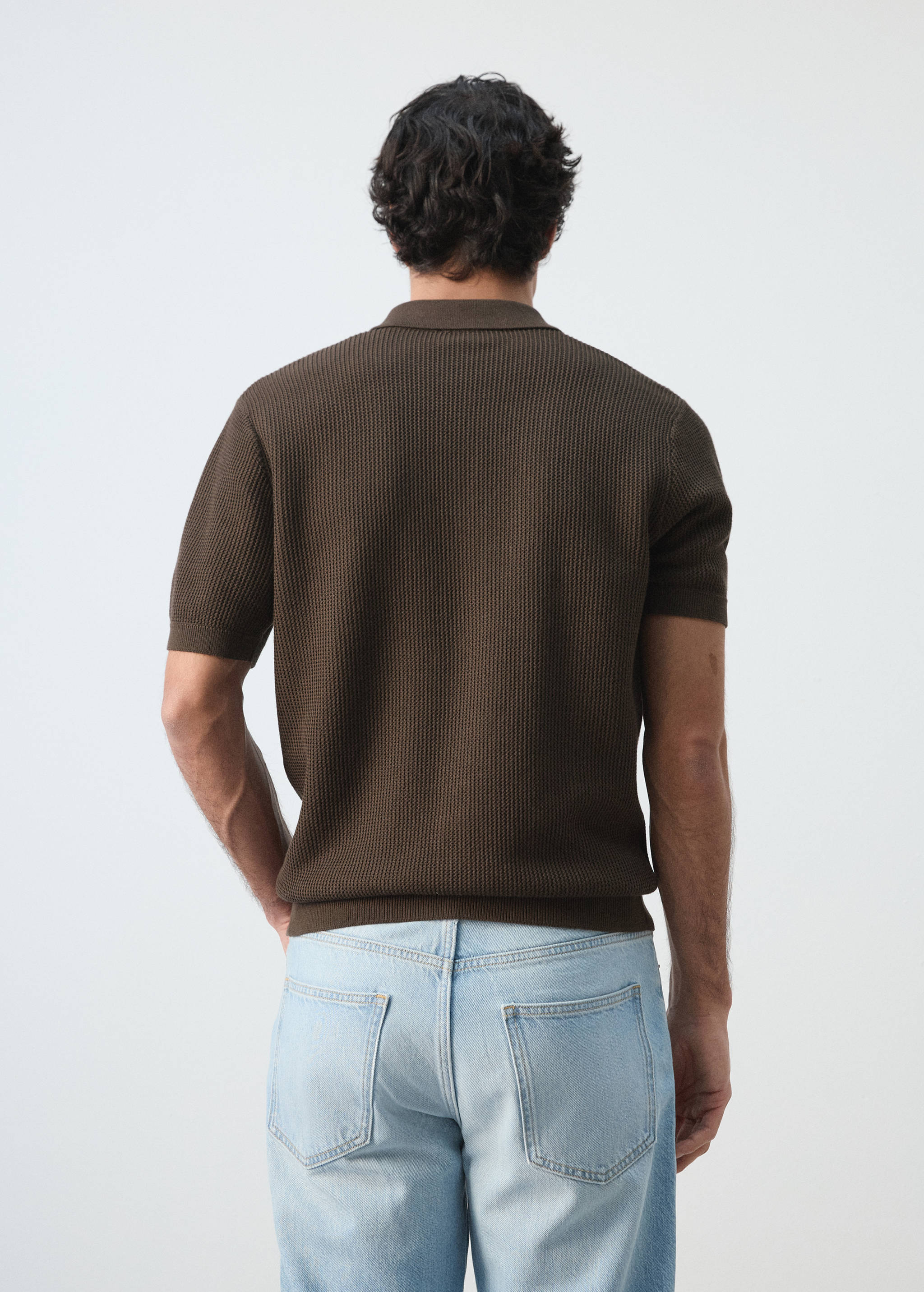 Mango shirt salas in chocolate-003