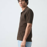 Mango shirt salas in chocolate-008