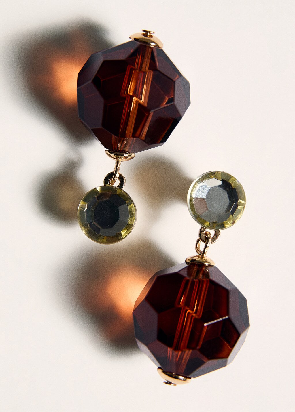 Mango earrings fedora in brown - Image 3