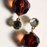 Mango earrings fedora in brown - Image 3