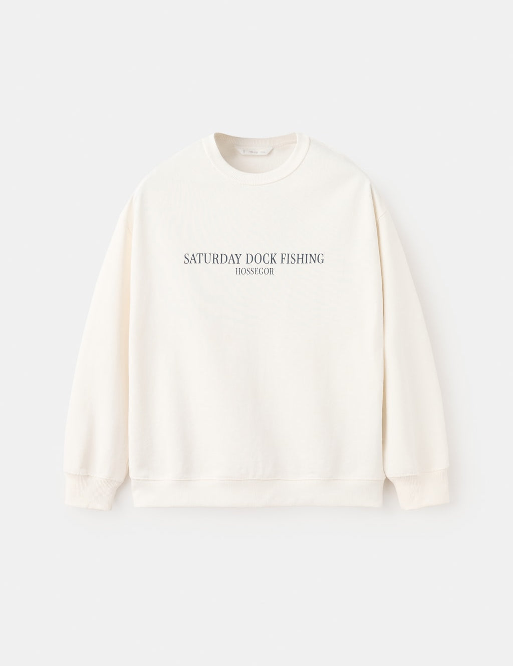 Mango sweatshirt fflag in off white - Image 2