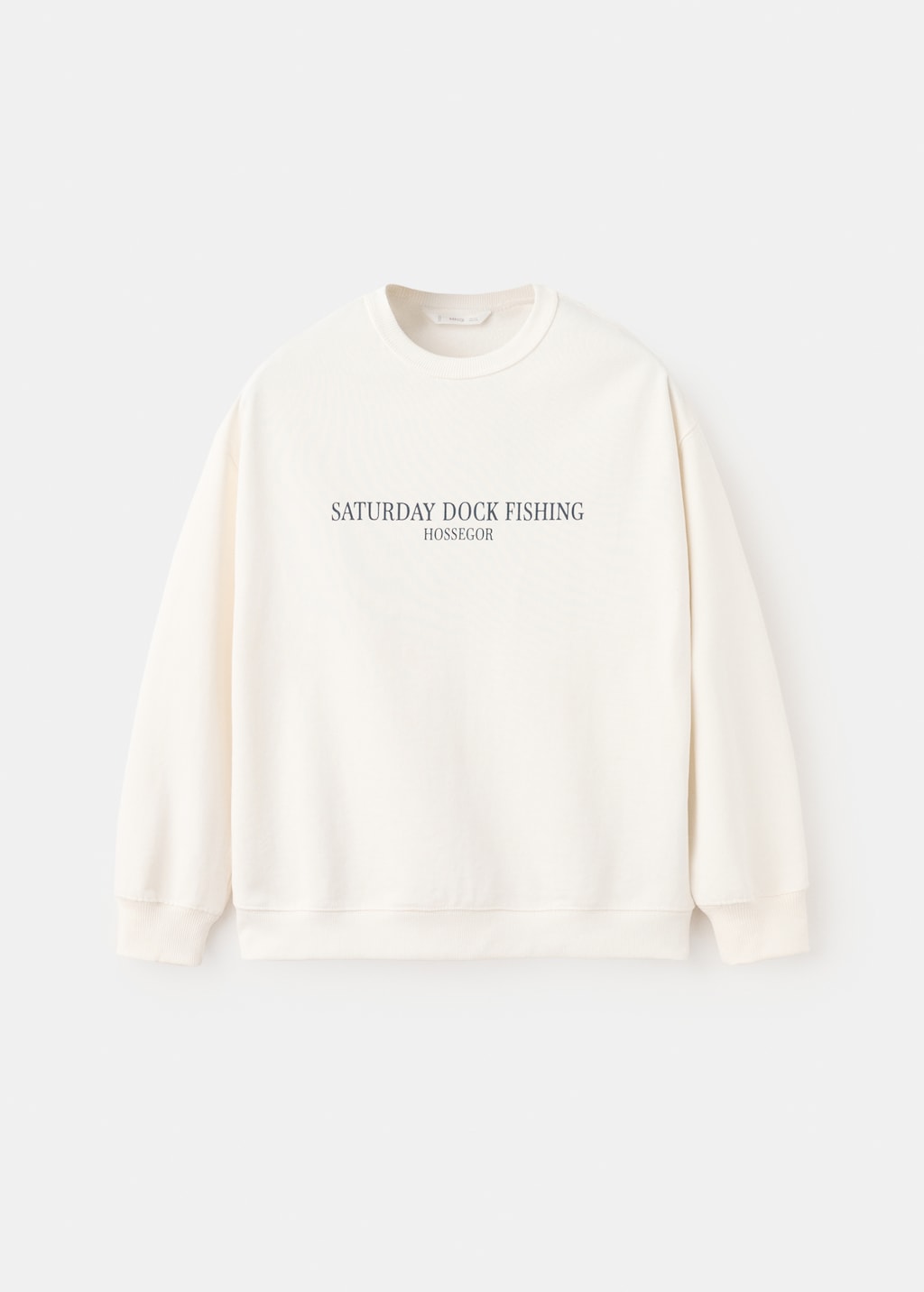 Mango sweatshirt fflag in off white - Image 2