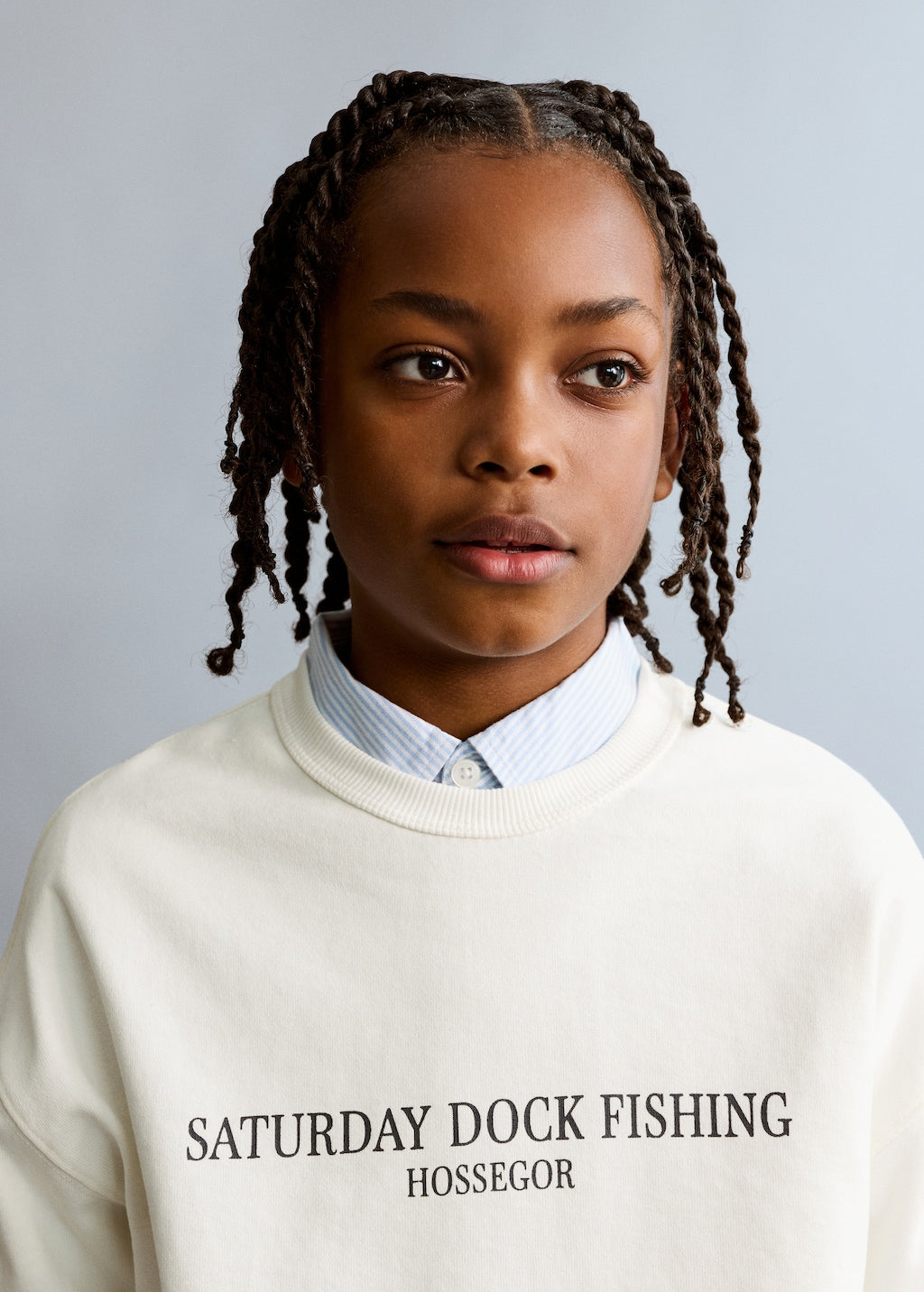 Mango sweatshirt fflag in off white - Image 4