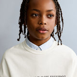 Mango sweatshirt fflag in off white - Image 4