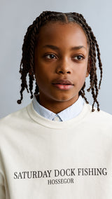Mango sweatshirt fflag in off white - Image 4