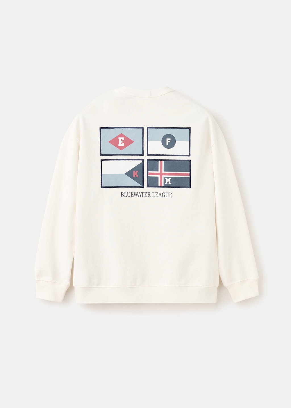 Mango sweatshirt fflag in off white - Image 6
