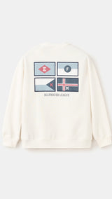 Mango sweatshirt fflag in off white - Image 6