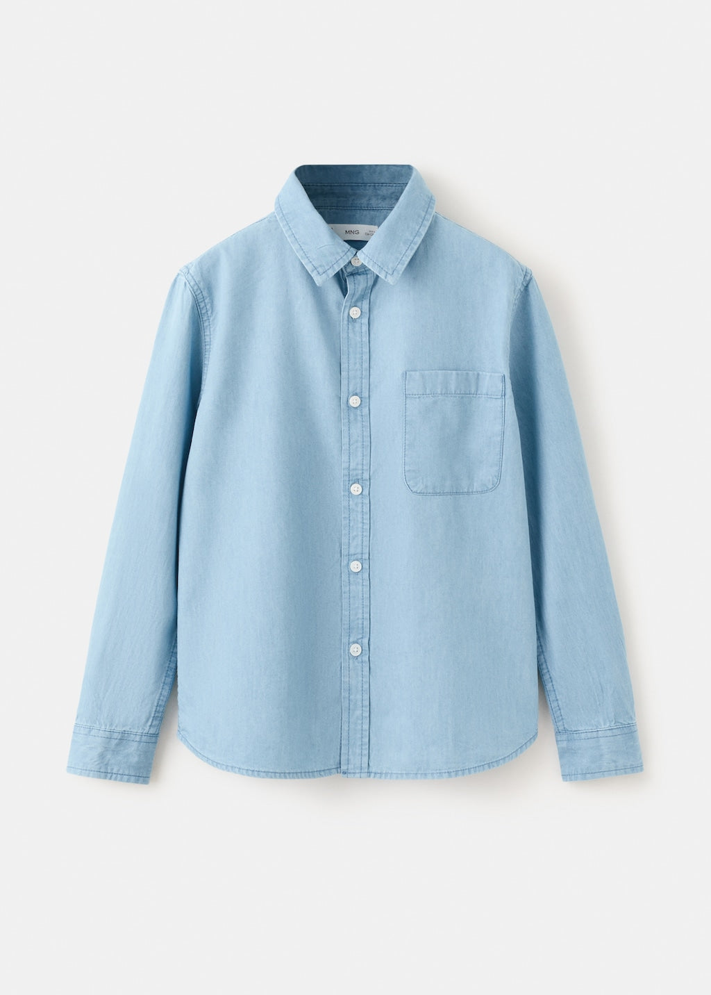 Mango shirt pacific in light denim - Image 2