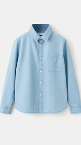 Mango shirt pacific in light denim - Image 2