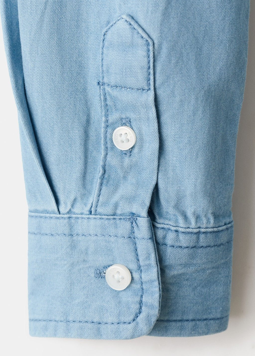 Mango shirt pacific in light denim - Image 3