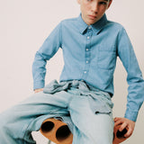Mango shirt pacific in light denim - Image 5
