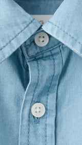 Mango shirt pacific in light denim - Image 6