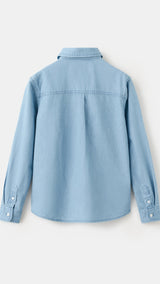 Mango shirt pacific in light denim - Image 7