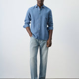Mango shirt rug in ink-001