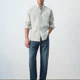 Mango shirt candela in pastel green-001