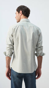 Mango shirt candela in pastel green-003