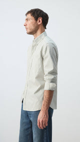 Mango shirt candela in pastel green-008