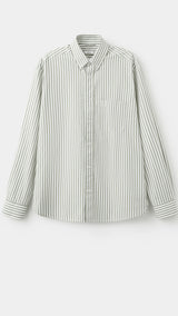 Mango shirt candela in pastel green-021