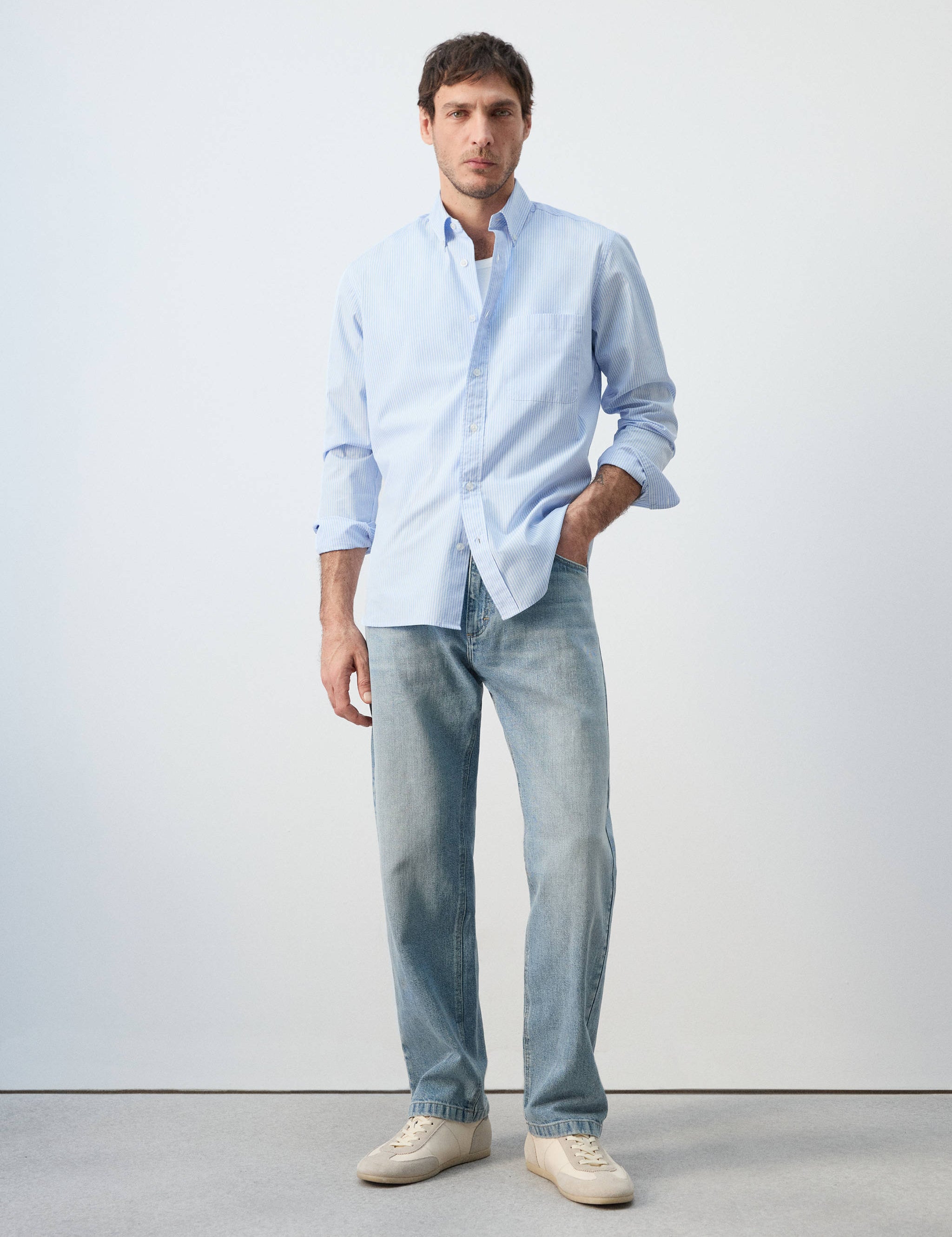 Mango shirt candela in celestial-001