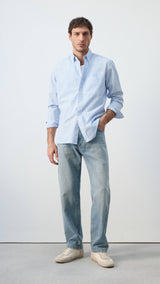 Mango shirt candela in celestial-001
