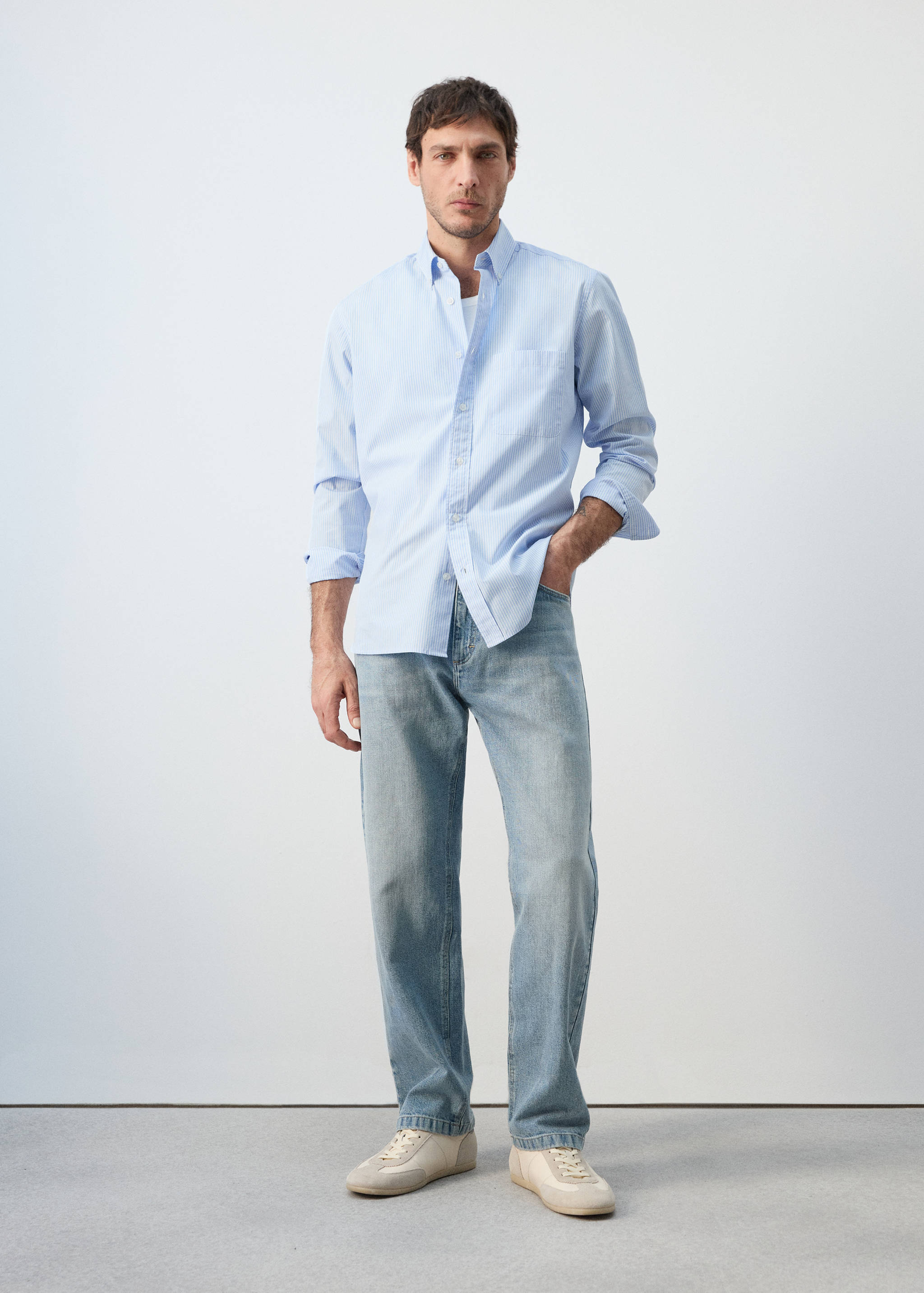 Mango shirt candela in celestial-001