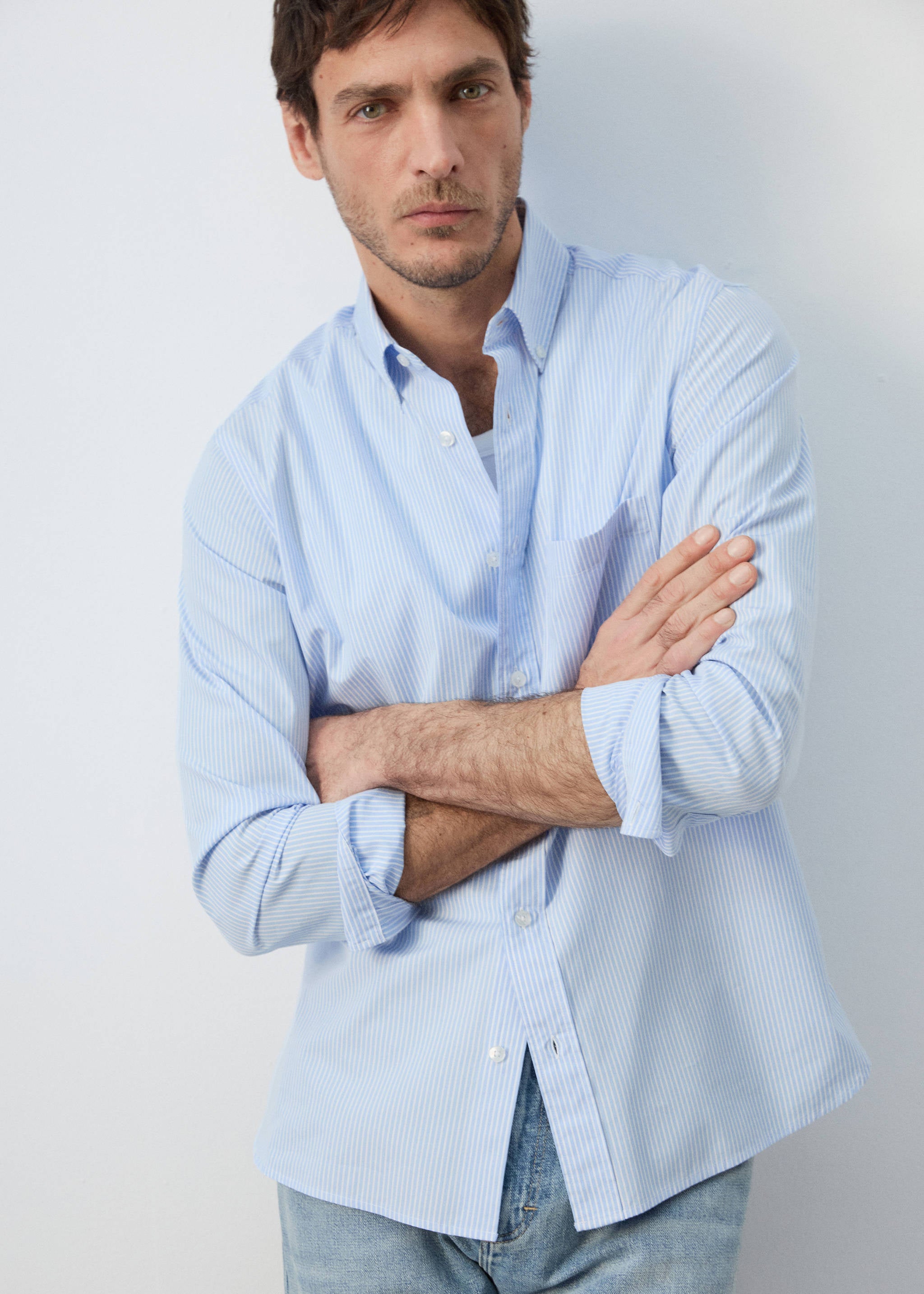 Mango shirt candela in celestial-008