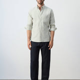 Mango shirt oxli in pastel green-001