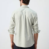 Mango shirt oxli in pastel green-003