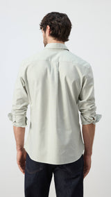 Mango shirt oxli in pastel green-003