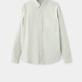 Mango shirt oxli in pastel green-021
