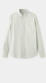 Mango shirt oxli in pastel green-021