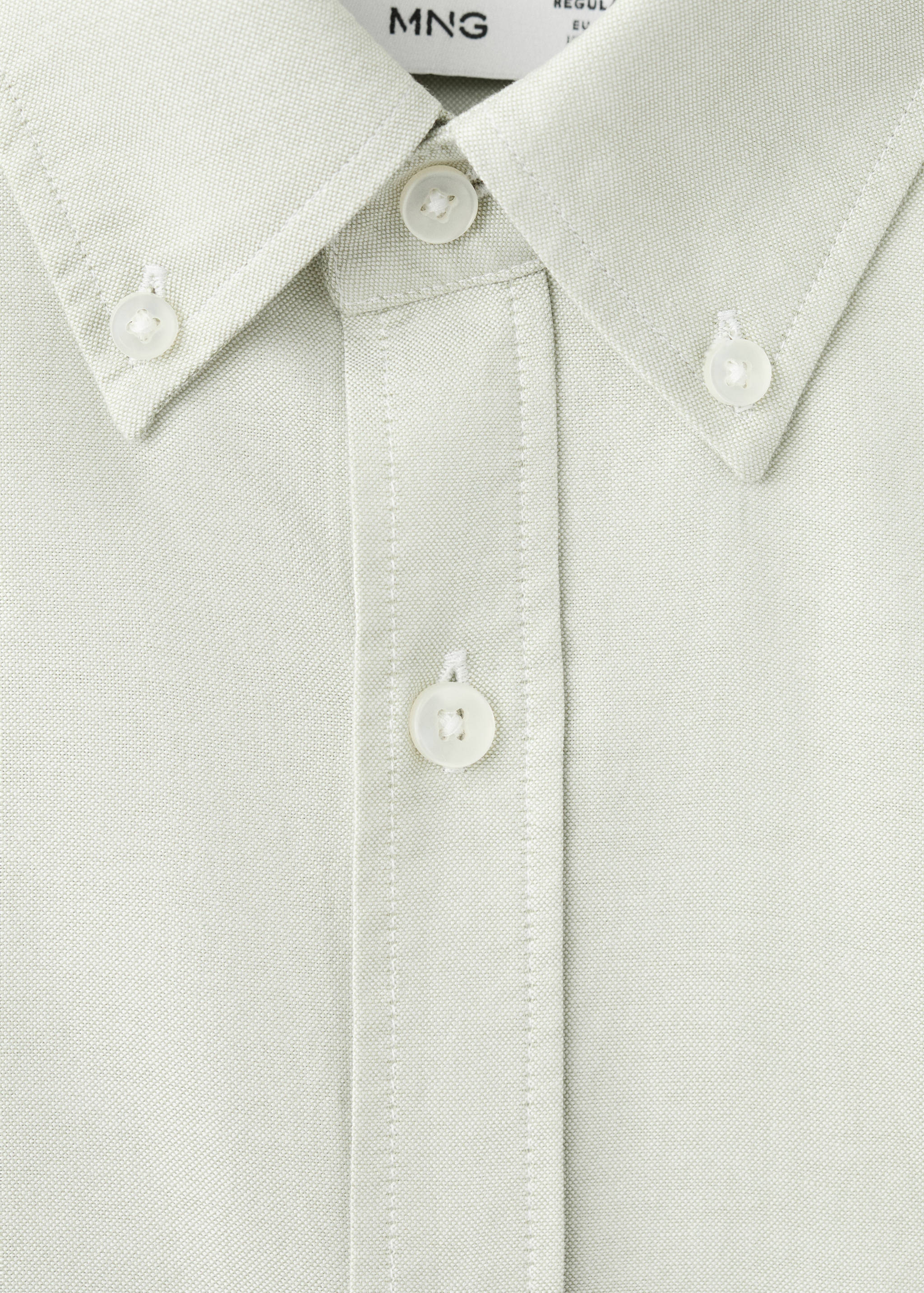 Mango shirt oxli in pastel green-023