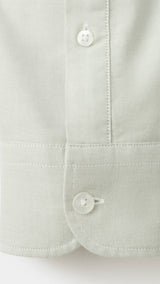 Mango shirt oxli in pastel green-030