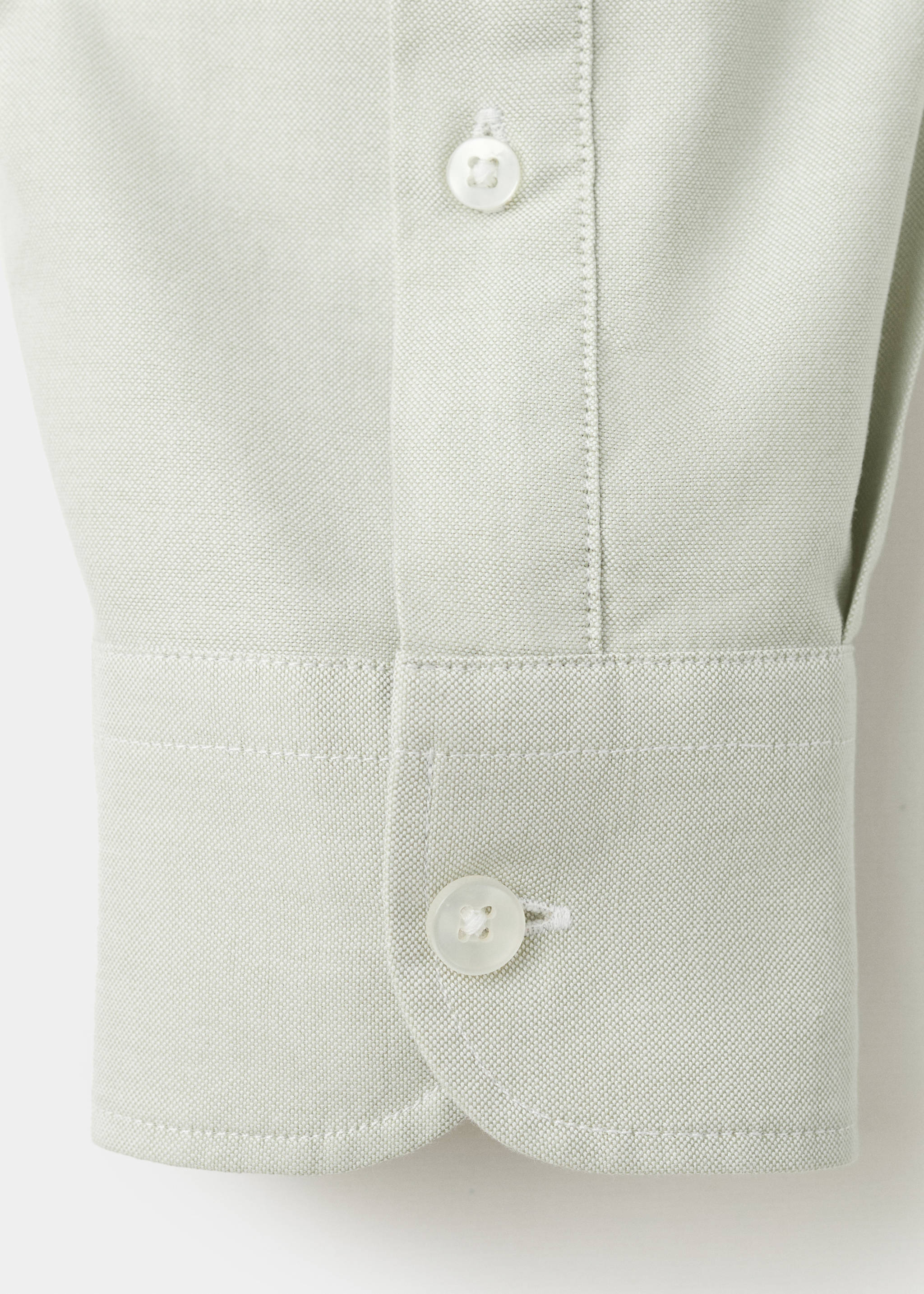 Mango shirt oxli in pastel green-030