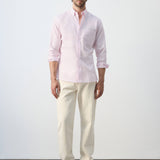 Mango shirt oxli in pastel pink-001