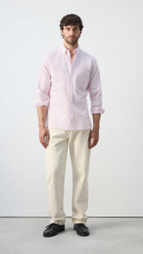 Mango shirt oxli in pastel pink-001