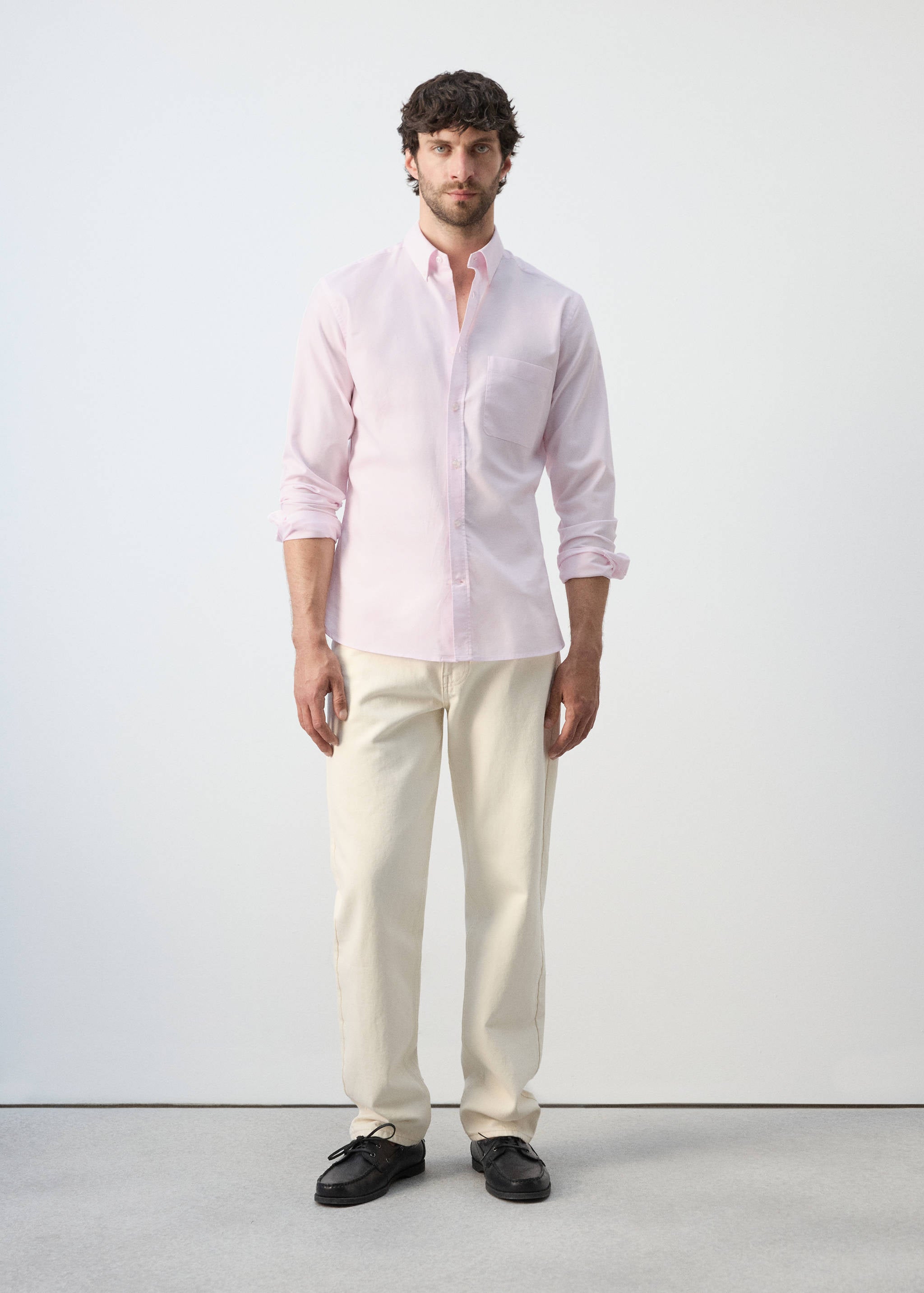 Mango shirt oxli in pastel pink-001