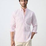 Mango shirt oxli in pastel pink-002
