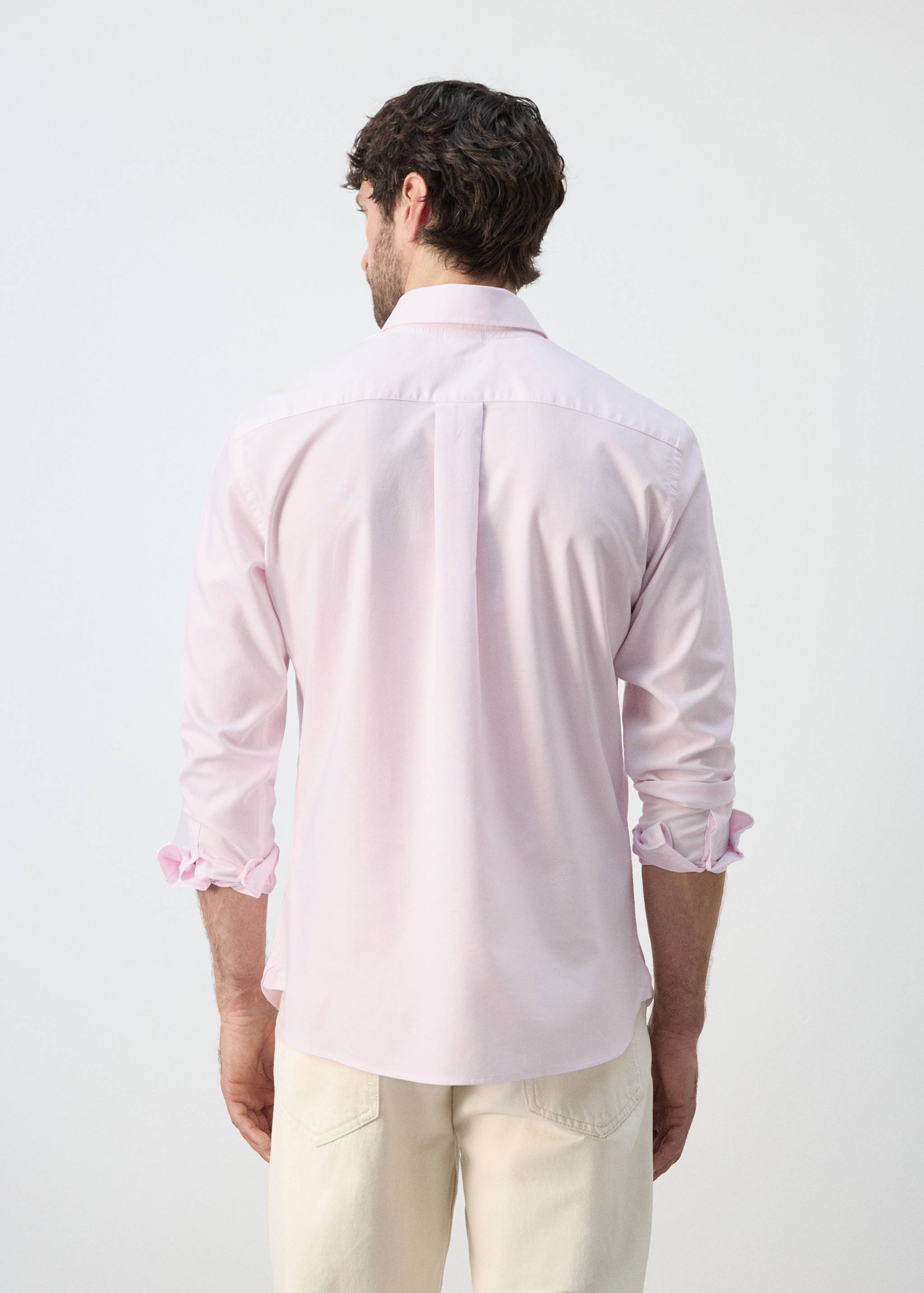 Mango shirt oxli in pastel pink-003