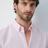 Mango shirt oxli in pastel pink-004