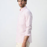 Mango shirt oxli in pastel pink-008